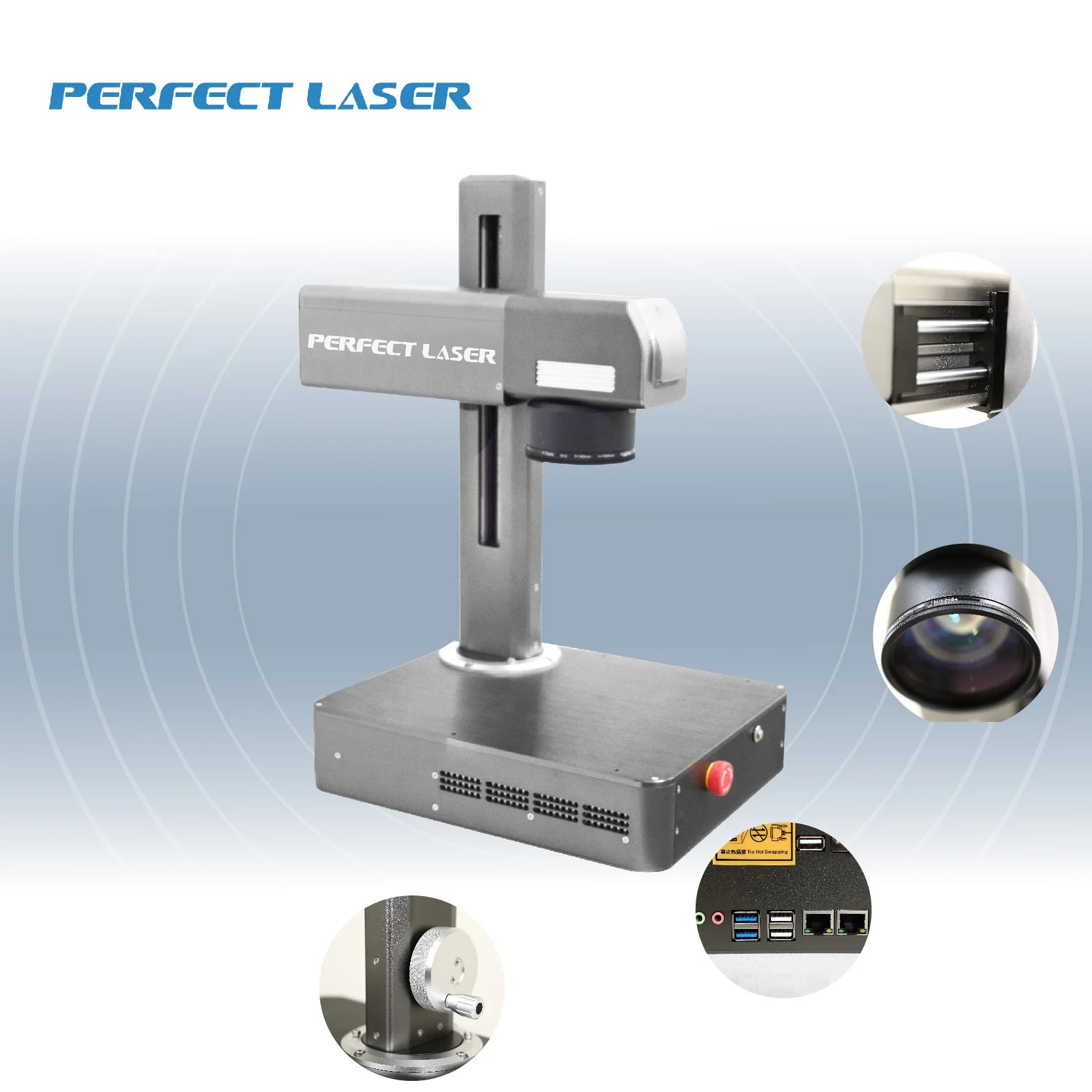 Metal Laser Engraving Machine PEDB-100A Mini Laser Engraver