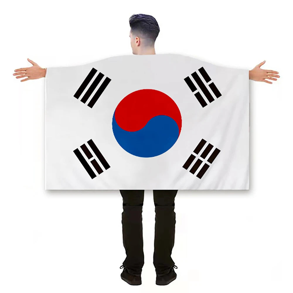 Promotional Product Hot Sale South Korea Cape Flag 100%polyester Double-side Custom South Korea Cape Flag