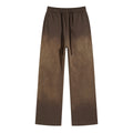OEM Streetwear Casual Loose Wideleg Baggy Pant Custom Men Heavyweight Cotton Distressed Straight Wide Leg Acid Wash Sweatpants