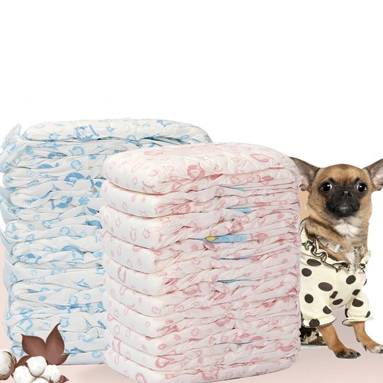 Disposable Pet Diapers Professional Super Absorbent Non-return Pet Diapers for Animals