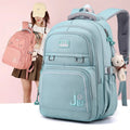 Promotional 2025 Dark Blue Girls Oxford Waterproof 20-36L Middle Student Backpack New Quilted Leisureunbranded Fashion Zipper