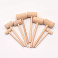 Small Mini Wooden Mallet Hammer Pets Toys and Accessories Wooden Crafts Cake Tools Crab Smith Chasing Hammer for Chocolate