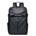 Waterproof Laptop Backpack USB Port PU Material Strap Carrying Basketball Compartment Business Office Daypack Motorcycle Riding
