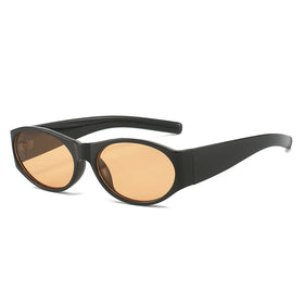 XY50220 Customized Logo Oval Vintage Unisex Plastic UV400 Sunglasses