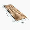 Modern MDF Wood Slat Acoustic Wall Panels for Household and Commerce Interior Soundproofing