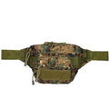 Unisex Tactical Waterproof Zipper Polyester Waist Pack EDC Utility Pouch Hip Belt Bag Comfortable Style Chest Bag Hiking Camping