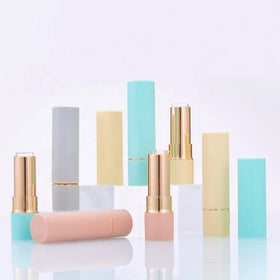 Empty Lipstick Tube Liquid Lipstick Container Frosted Round Lipbalm Packaging Makeup Tools Matte 12.1mm Lip Stick Containers