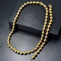 Custom Jewellery 18k Gold Plated Luxury Bridal Wedding Bead Chain Necklace Bracelet Jewelry Sets Women