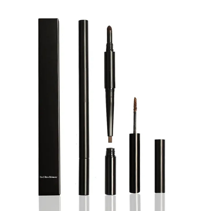 3 in 1 Brow Pencil Private Label Eyebrow Gel Waterproof Long Lasting Brow Pencil
