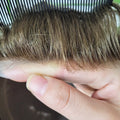 V-looped Natural Gradual Hairline Men Toupee Hairpieces Undetectable System Bleached Knot Human Hair Men Replacement System