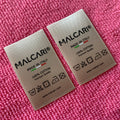 Top Sewing Gold Color Washing Care Inside Satin Labelstraight Cut Clothing Printing Label for Apparels