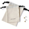 Custom Eco Friendly Organic Muslin Cotton Pouch Promotional Small White Calico Cloth Canvas Drawstring Bag With Logo Printed