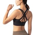 Adjustable Plus Size Breathable Four-Way Stretch Medium Support Sports Bra for Women Fitness Yoga Gym Wear
