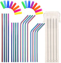 6mm/8mm/12mm Customized Stainless Steel Metal Straw Set in Stock