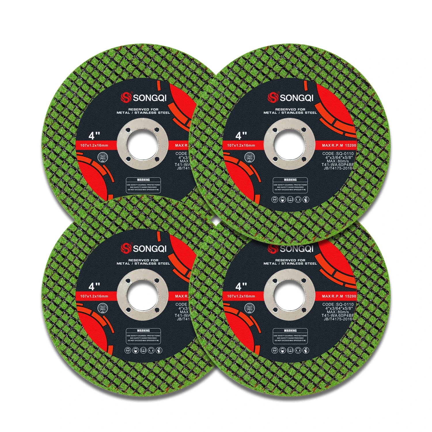 SONGQI Brand 4Inch Metal Stainless Steel Cutting Disc for T41 Abrasive Discs Cut-off Wheel