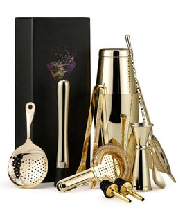 Hot Sale 304 Stainless Steel Luxury 11 Piece Sets Bars Clubs Full Home Boston Shaker Set Shaker Pot