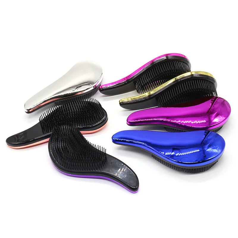 Wholesale Custom Logo Hairdressing Hair Extension ABS Anti-static Air Smooth Detangler Hair Brush Detangling Hair Brush