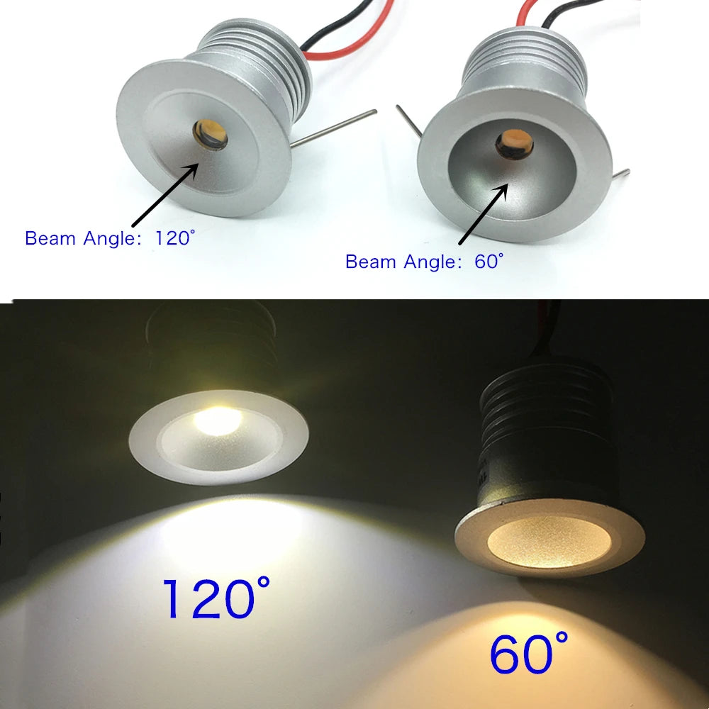 1W Mini  LED Spotlight Underground  Recessed Small Ceiling Downlight Wall Spots
