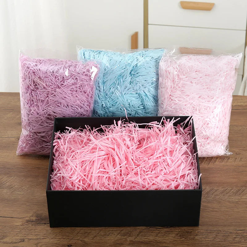 Wholesale 50g/Bag Confetti Craft Paper Shreds Crinkle Cut Decorative Packaging Shred Tissue Paper Filler for Gift Packaging