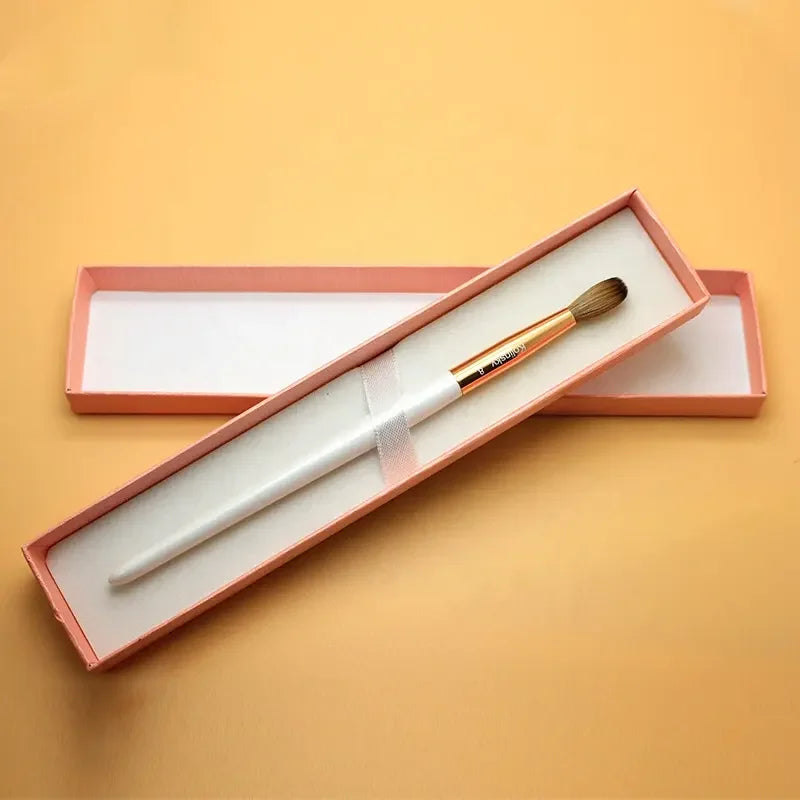Professional Crimp Kolinsky Acrylic Nail Brush 100 % White Kolinsky Hair Wooden Nail Art Brushes