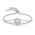 Luxury Jewelry Gift Helios Designer Woman Adjustable Bracelet 18K White Gold Plated Silver 1 Carat Moissanite Diamond Bracelet