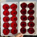 Lovebay Wholesale Preserved Roses Head 10Roses/Box 4cm Diameter Real Roses Preserved Flowers Bud for Wedding Decor