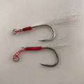 8007 Luminous Saltwater Big Fishing Jig Hooks Japan Circle Slow Jigging Hook Jig Assist Hook