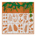 Popular Plastic Flower Drawing Stencils for Home Decoration Wall Painting Stencil Set