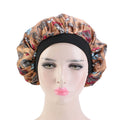 Hair Bonnet Printable Satin Elastic Band Hat Night Sleeping Head Cover Women Girls Sleep