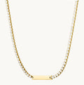 New Fashion Stainless Steel Cubic Zirconia Tennis Necklace