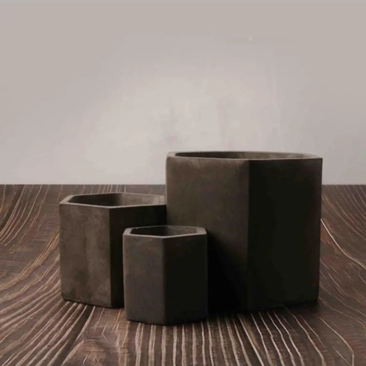 Cement Planter Flower Pot Silicone Mold Household Resin Concrete Cup Planter Jar Mold High Quality Moulds for Creative Designs