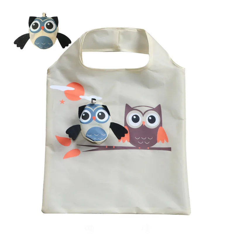New cheap animal fruit Custom print eco polyester tote bag recycle Foldable reusable grocery bag Shopping tote Bag