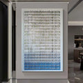 JZ Home Decor Large Framed Abstract 3D Painting Handmade Mixed Media Artwork Mosaic Modern Wall Art