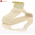 Lavinia Non-Slip Velvet Hangers Cheap Wholesale Kids Clothes Flocking Hanger for Wardrobe & Bathroom Coat Storage