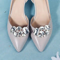 Stunning Crystal Rhinestone Shoe Buckle Removable Floral Metal Shoe Clips for Ladies DIY Shoe Decoration Wedding Party