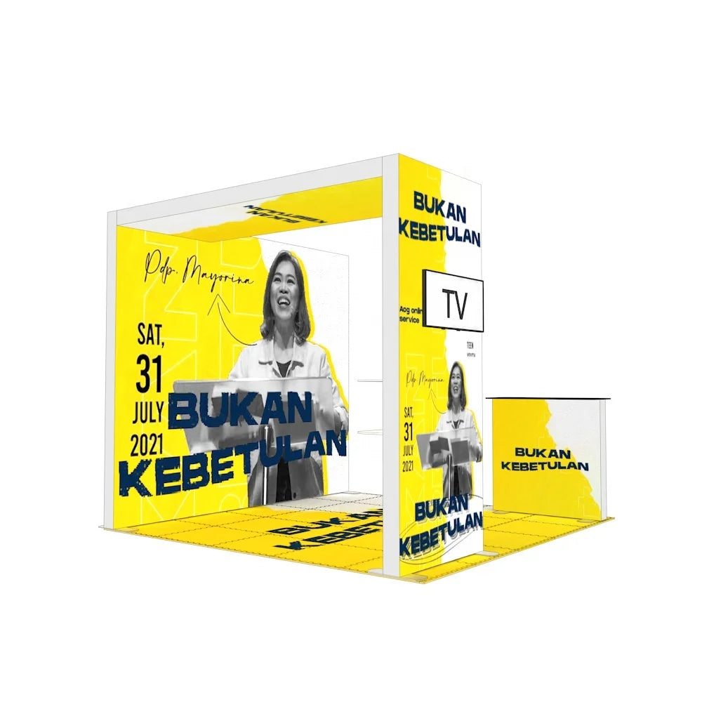 Advertising Durable Aluminum SEG Portable Backlit 10x10 Booth Exhibition Fashion Custom Print Light Box Display Trade Show Booth