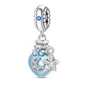 Kudog Hot Selling Trendy Ocean Wish Bottle With Silver Plated Starfish Original Design Cute Bracelet DIY  Charm Bead Pendant
