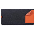 Anti-slip Felt Desk Mat with Pu Leather Mouse Pad for Home and Office
