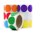 500PCS/Roll 1 Inch Pvc Wholesale Free Design Thank You Stickers for Writable Blank Round Dot Labels