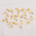 Wholesale Stocked 316 Stainless Steel 18k Gold Jewelry 26 Alphabet Letters