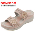Women's Trendy Fish Mouth Wedge Heel Casual Sandals Summer Beach Leisure Fashion Shoes Platform Design New Release-Large Sizes