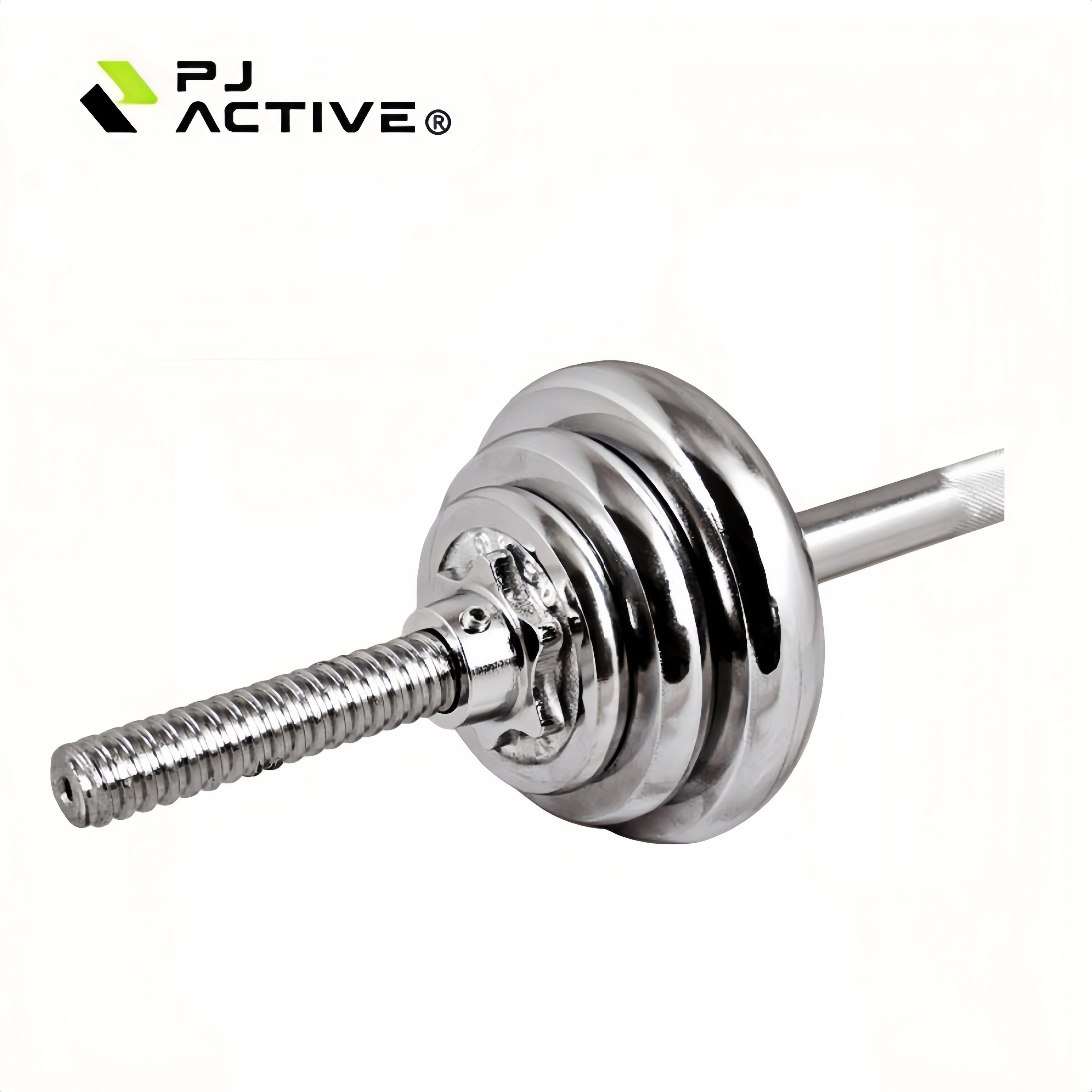 PINJIAN Custom Logo Weight Lifting Plate Cast Iron Chrome Dumbbell Gym Weight Plates