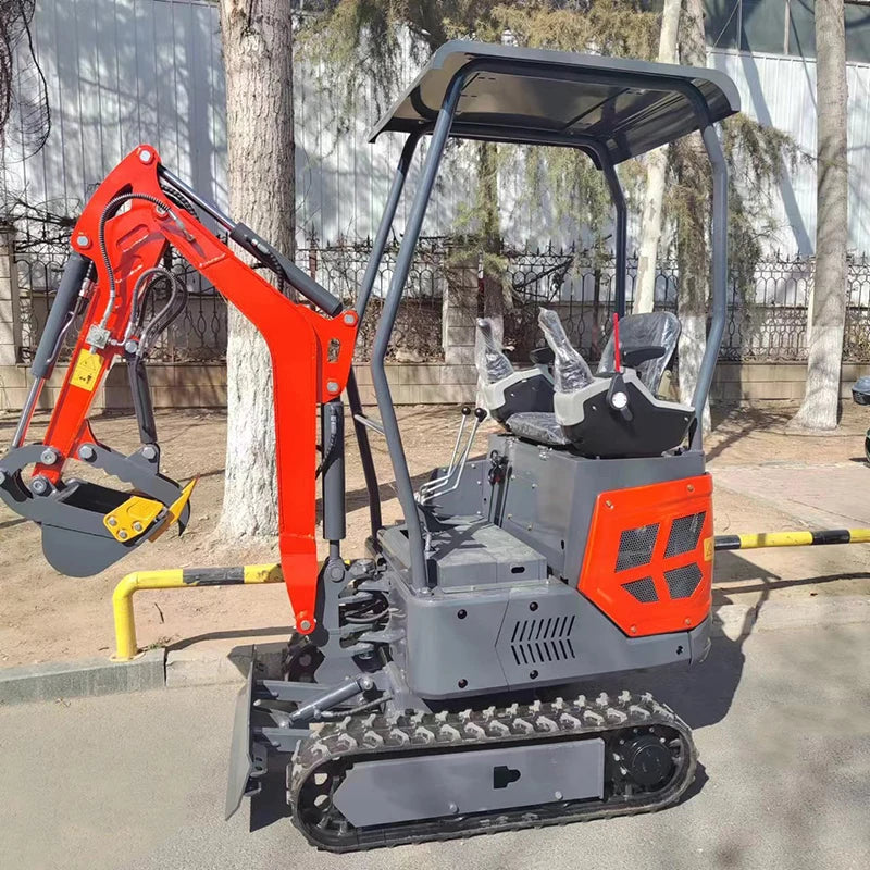 1 Ton Mini Excavator Closed Cabin With EURO V Emission Engine Mini Bagger