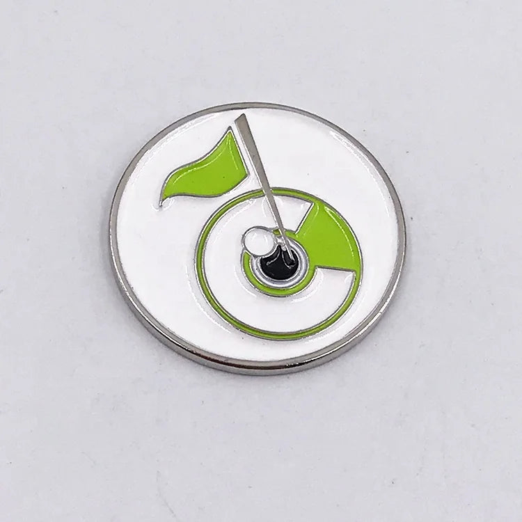 Create a Custom Iron Golf Ball Marker with My Company Logo 24mm Full Color