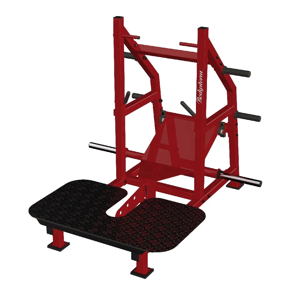 Commercial Plate Loaded Gym Fitness Equipment Belt Commercial Squat Rack Fitness Machine for Leg Exercise