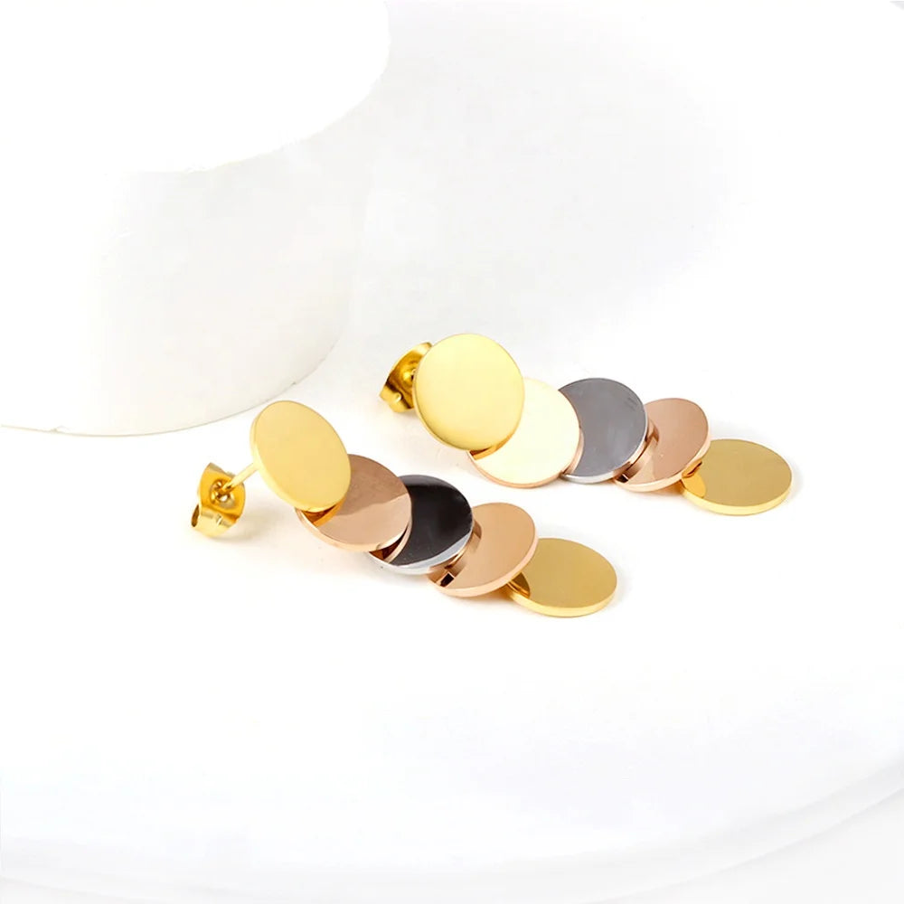 ASON Wholesale Price Fashion 18K Gold Plated Custom Drop Earrings for Women and Girls
