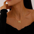 Elegant High-End Copper Rectangle Geometric Clavicle Necklace for Women Fashionable Minimalist Women Geometric Design Necklace