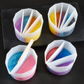 DM508 Color Mixing Distribution Measuring Silicone Split Cup Epoxy Resin Dispensing Cup for Paint Pouring