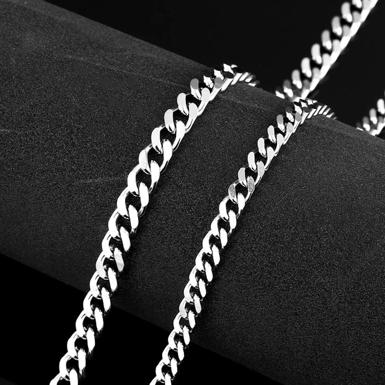 SS8-BN1029 Steel Soldier Minimalist 4mm 5mm 6mm Diameter Titanium Steel Chain Men