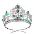 Round Adjustable Bride Tiara Crystal Crown Rhinestone Beauty Elegant Bridal Tiara Pageant Crowns